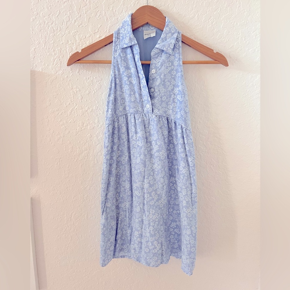 Abercrombie kids blue floral dress